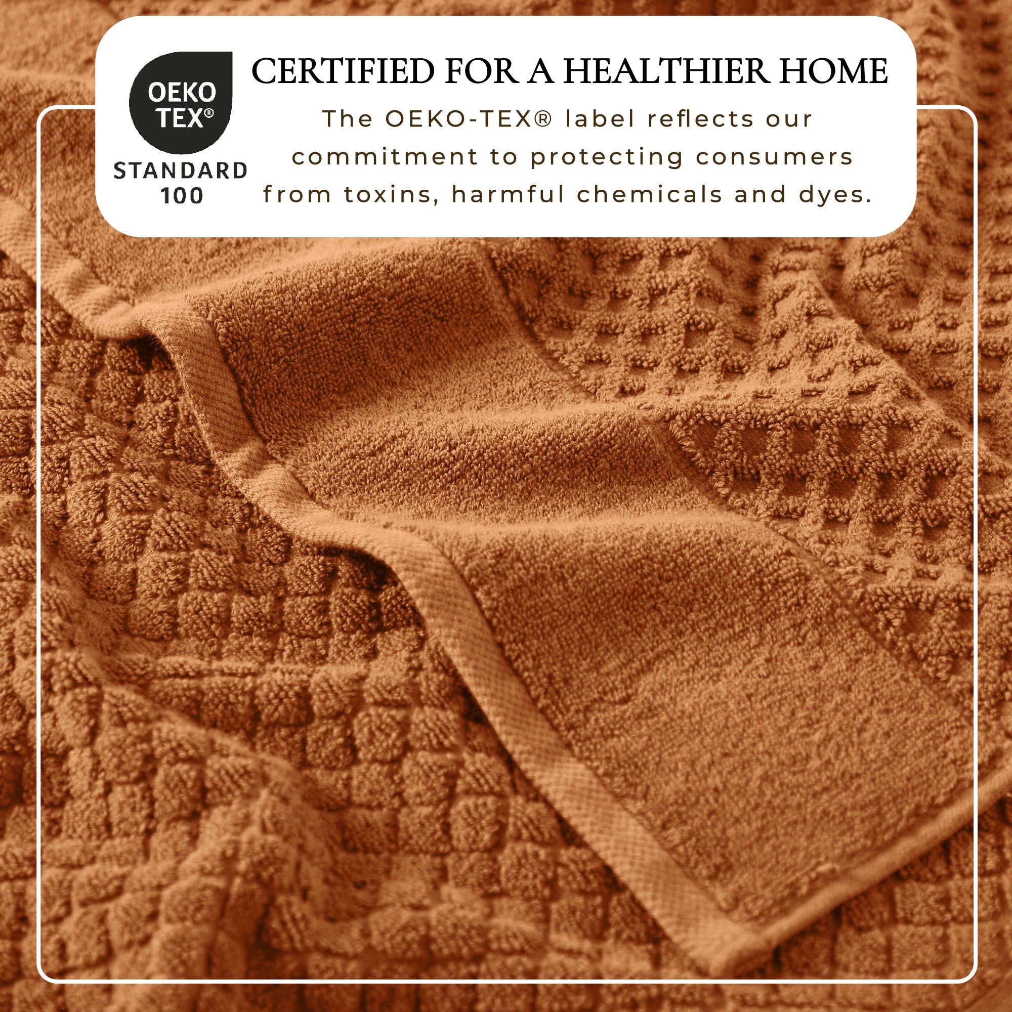 Cotton Diamond Waffle Weave Bath Towel Set - Grayson Collection
