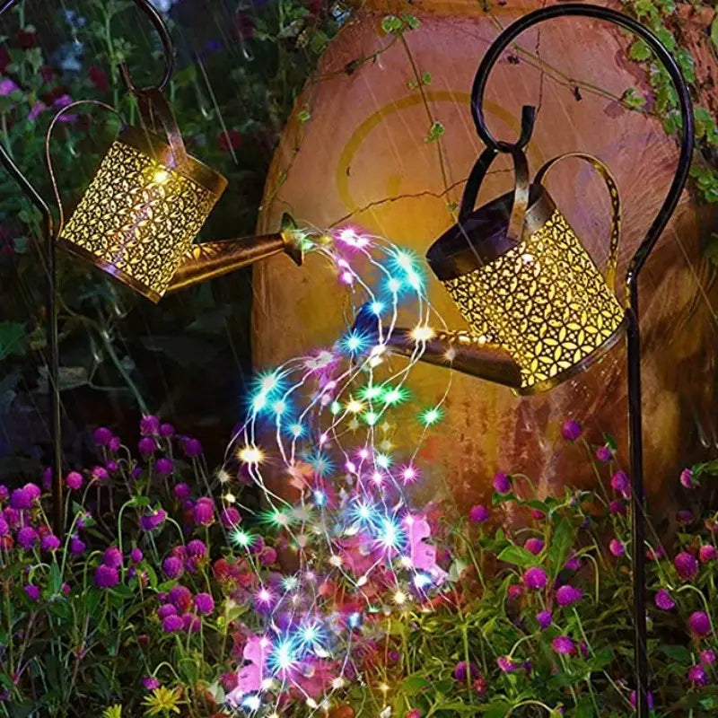 Watering Can Solar Garden Lights - Copper, Solar Powered String & Fairy Lights 2-Pack - DailySale