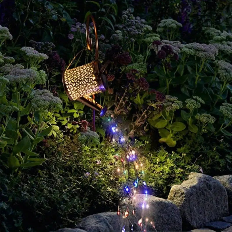 Watering Can Solar Garden Lights - Copper, Solar Powered String & Fairy Lights - DailySale