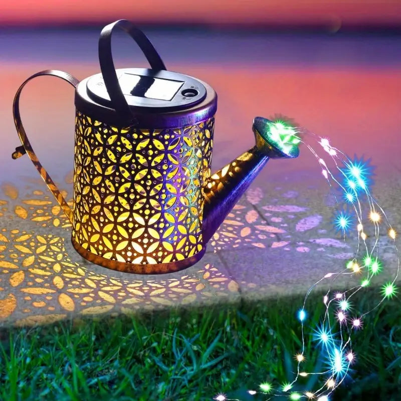 Watering Can Solar Garden Lights - Copper, Solar Powered String & Fairy Lights - DailySale