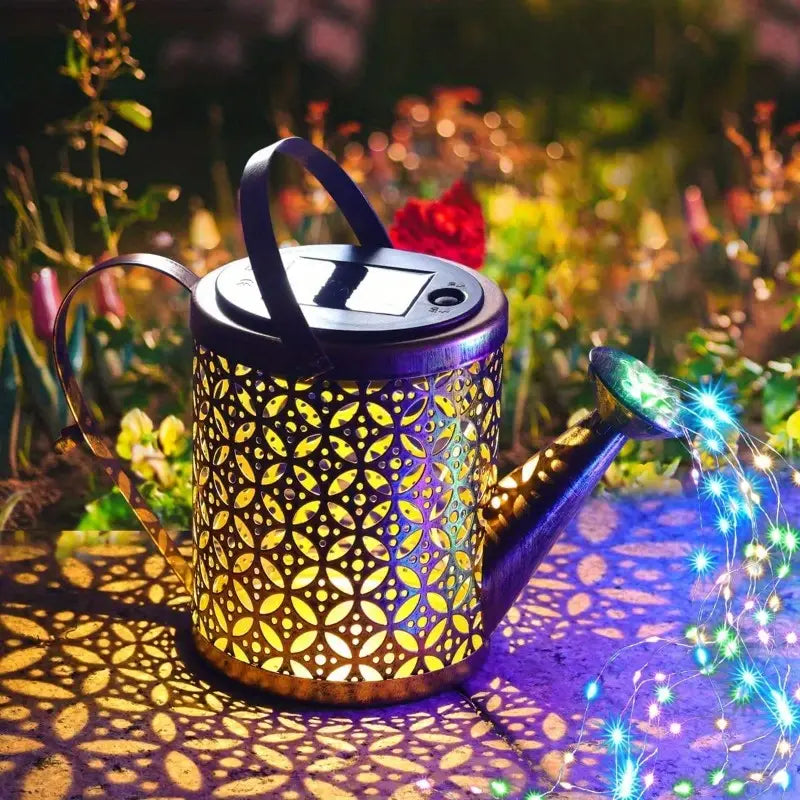 Watering Can Solar Garden Lights - Copper, Solar Powered String & Fairy Lights - DailySale