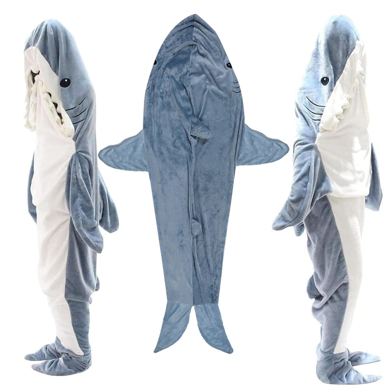 Wearable Shark Sleeping Bag Onezie with Zipper Bedding - DailySale