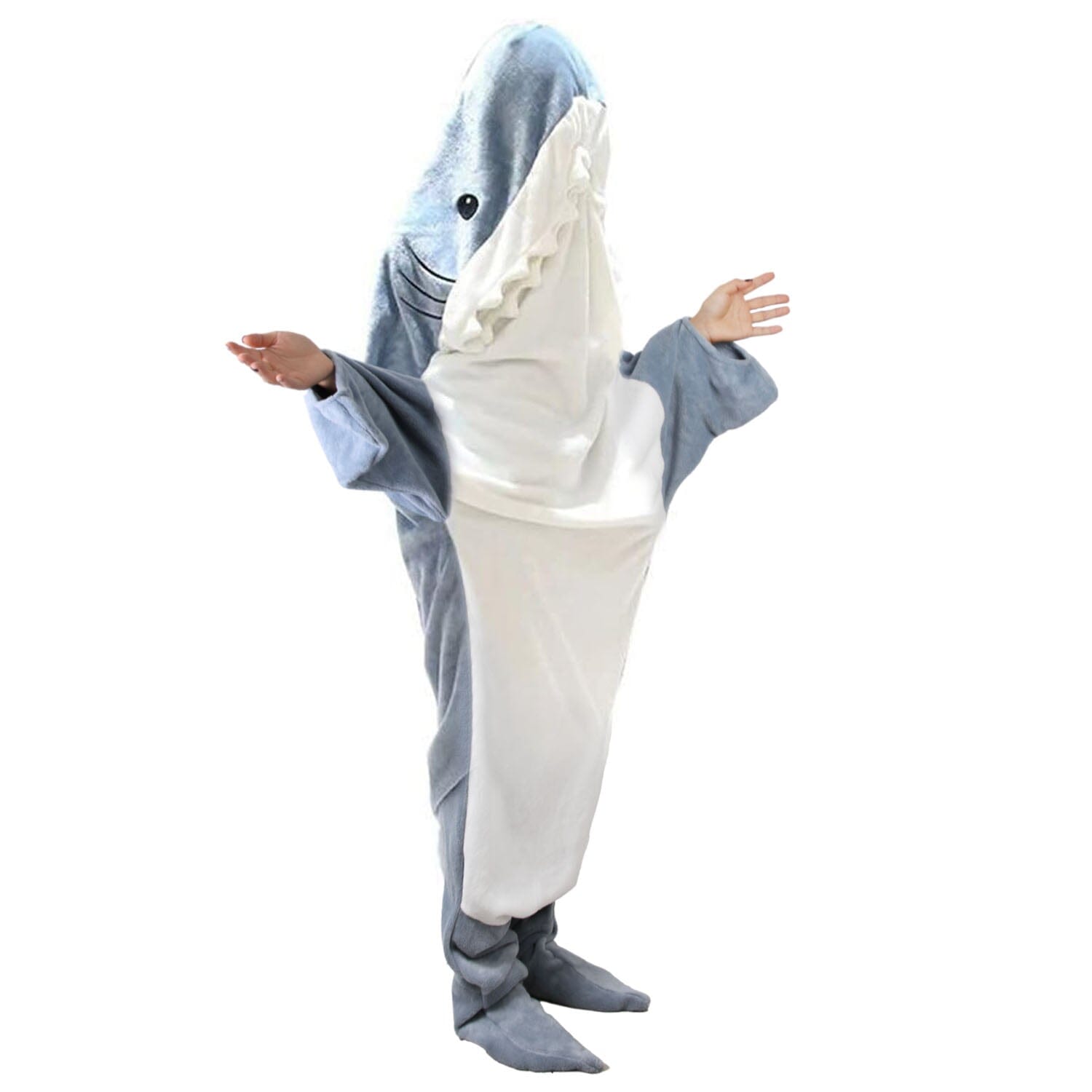 Wearable Shark Sleeping Bag Onezie with Zipper Bedding - DailySale