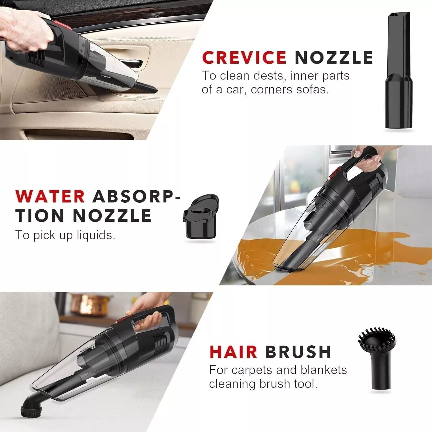 Whall EV-607 Handheld Vacuum Cordless, Hand Vacuum Cleaner (Refurbished) Automotive - DailySale