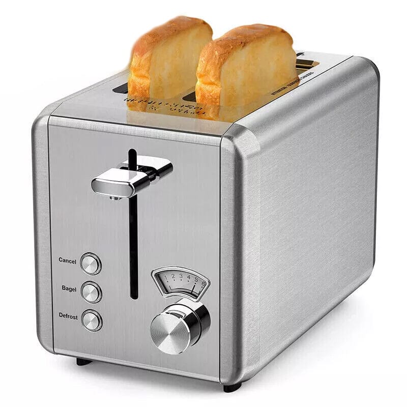 WHALL KST022GU Toasters 2 Slice Best Rated Prime - Stainless Steel (Refurbished) Kitchen Appliances - DailySale