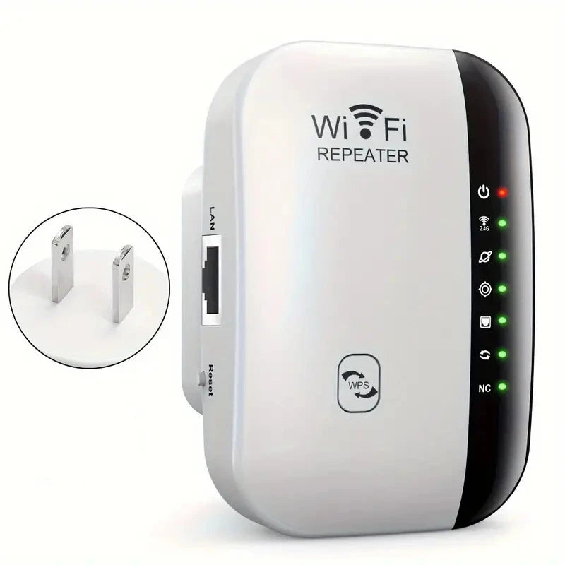 WiFi Repeater Plus Boosts WiFi Signal, Extends Internet Coverage, Cell Phone Signal Amplifier for Home Computer Accessories - DailySale