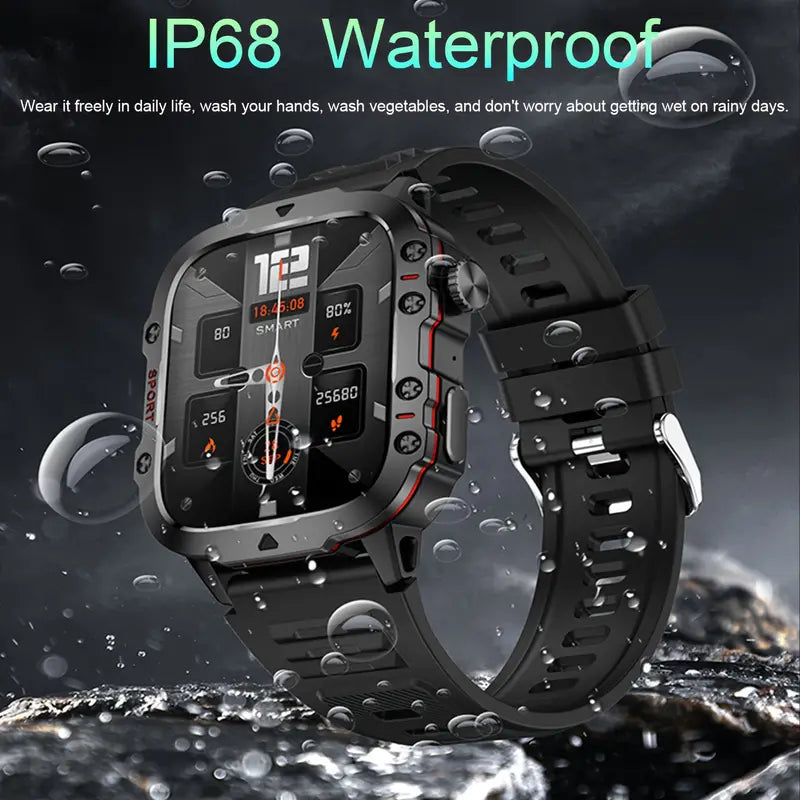 Wireless Talk Fitness AI Voice Outdoor 100+ Sports Mode Outdoor Smart Watch Smart Watches - DailySale