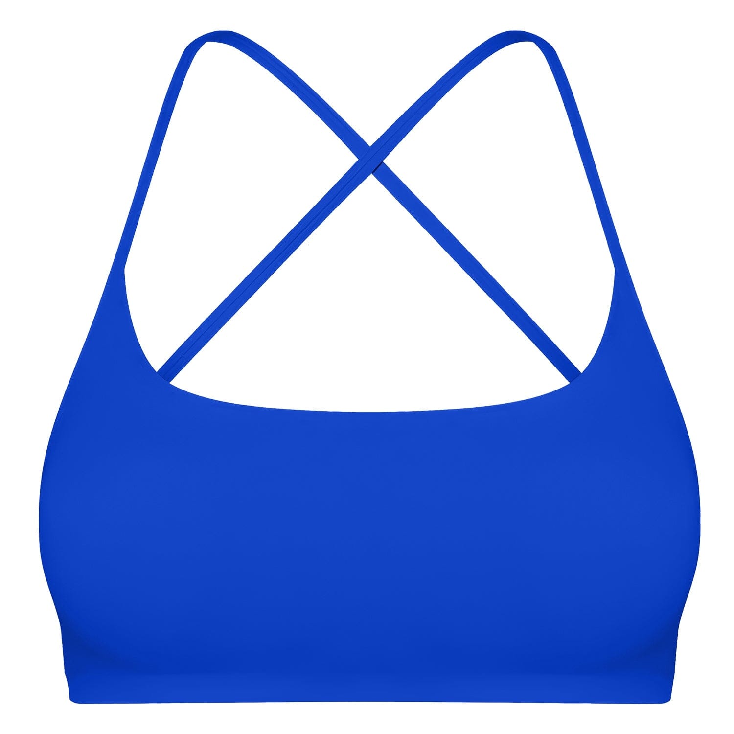 Women Cross Back Sport Bras Padded with Removable Pads Thin Straps Women's Swimwear & Lingerie Blue S - DailySale