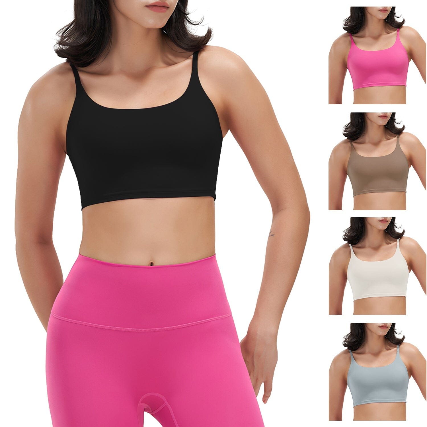 Women Strap Sport Bras Padded Strappy Tank Tops Women's Swimwear & Lingerie - DailySale