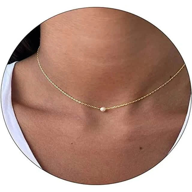 Women's 14K-Gold-Plated Dainty Pearl Pendant Necklace Necklaces - DailySale
