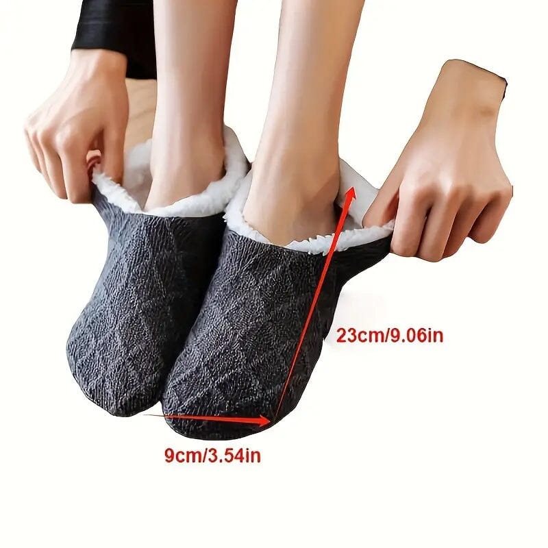 Women's Autumn Winter Plush Lined Indoor Low Cut Socks Women's Shoes & Accessories - DailySale