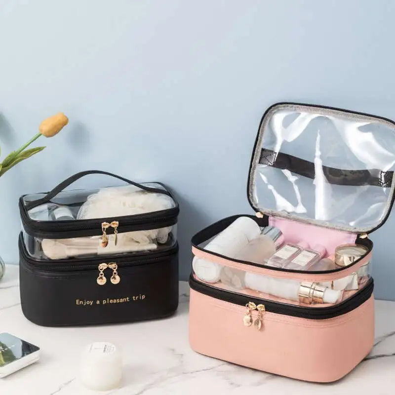 Women's Double Layer Makeup Bag Bags & Travel - DailySale