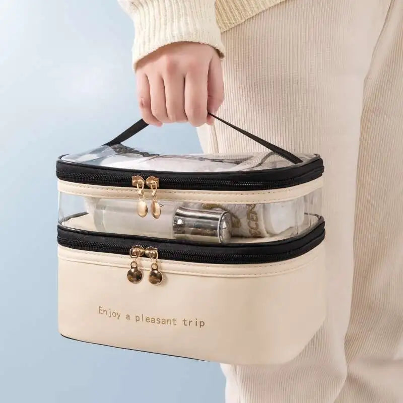 Women's Double Layer Makeup Bag Bags & Travel - DailySale