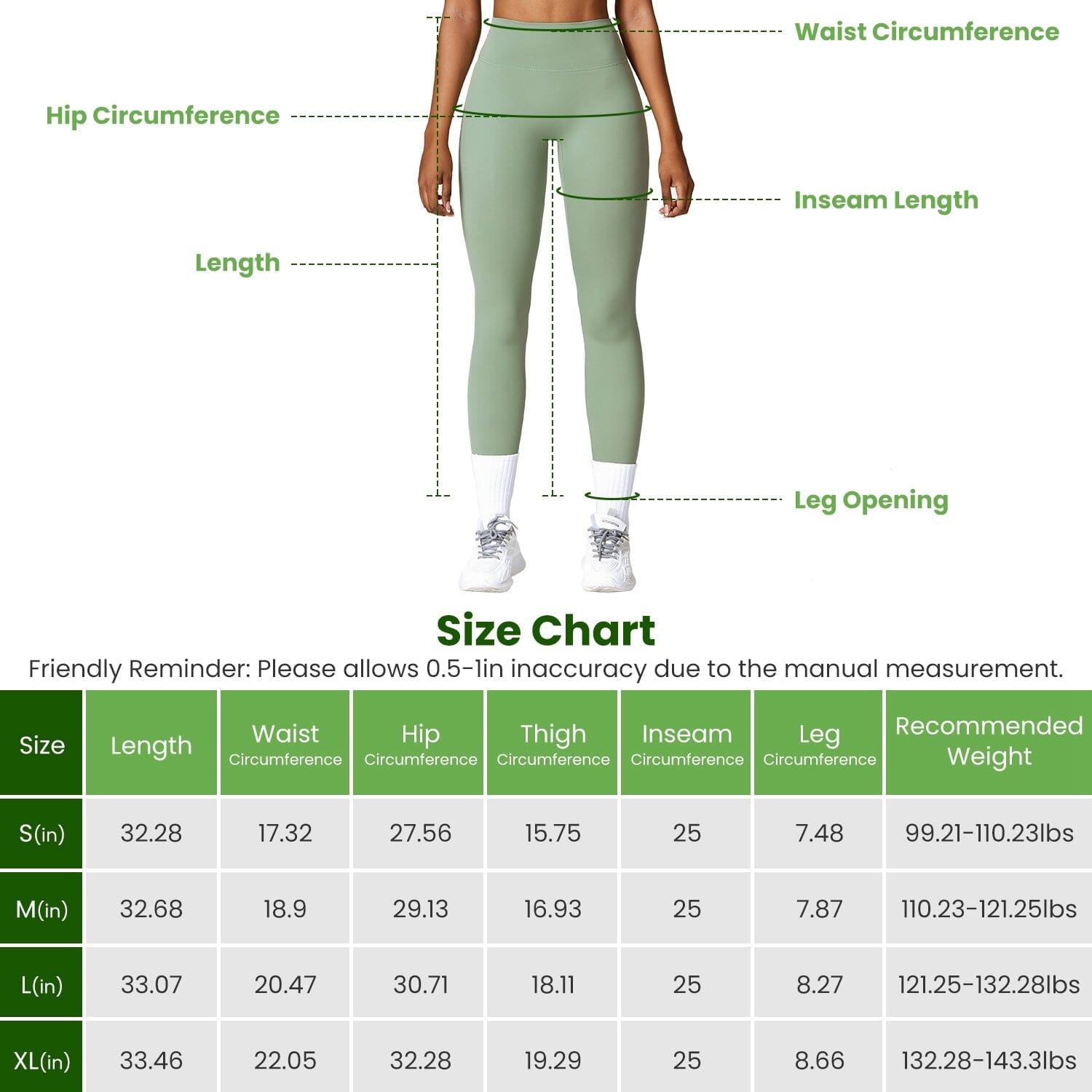 Women's High Waist Workout Leggings Tummy Control Compression with 25" Inseam No Front Seam Women's Bottoms - DailySale