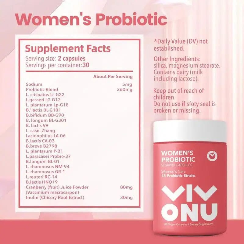 Women's Probiotic Vitamin Capsules Wellness - DailySale