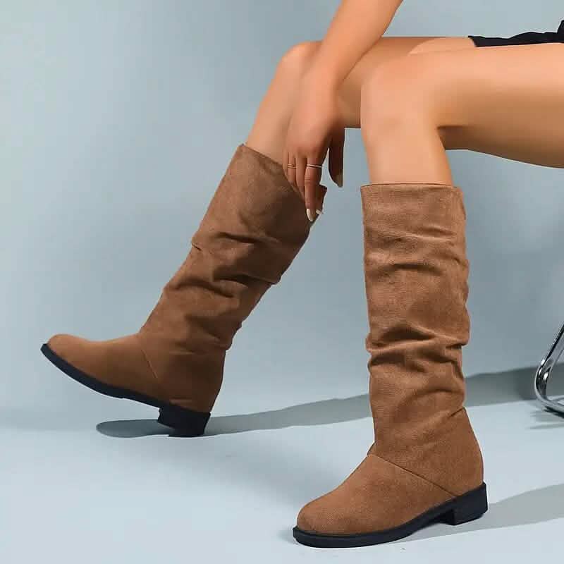 Women's Slouchy Mid Calf Boots Women's Slouchy Mid Calf Boots