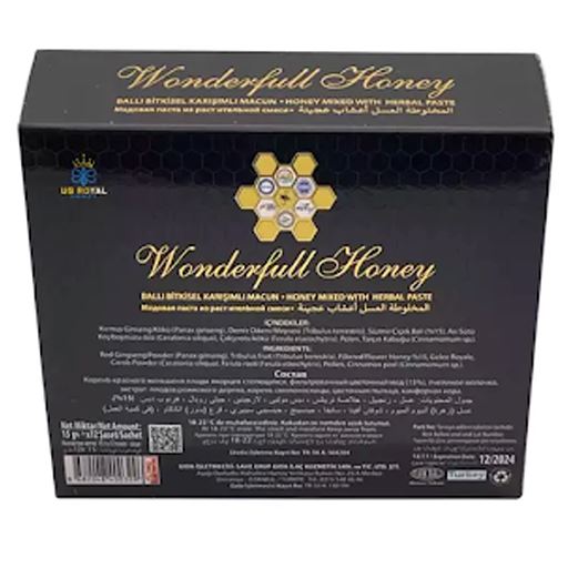 Wonderful Honey for Men - 12 x 15 Gram Sachets Bee (Black) Everything Else - DailySale