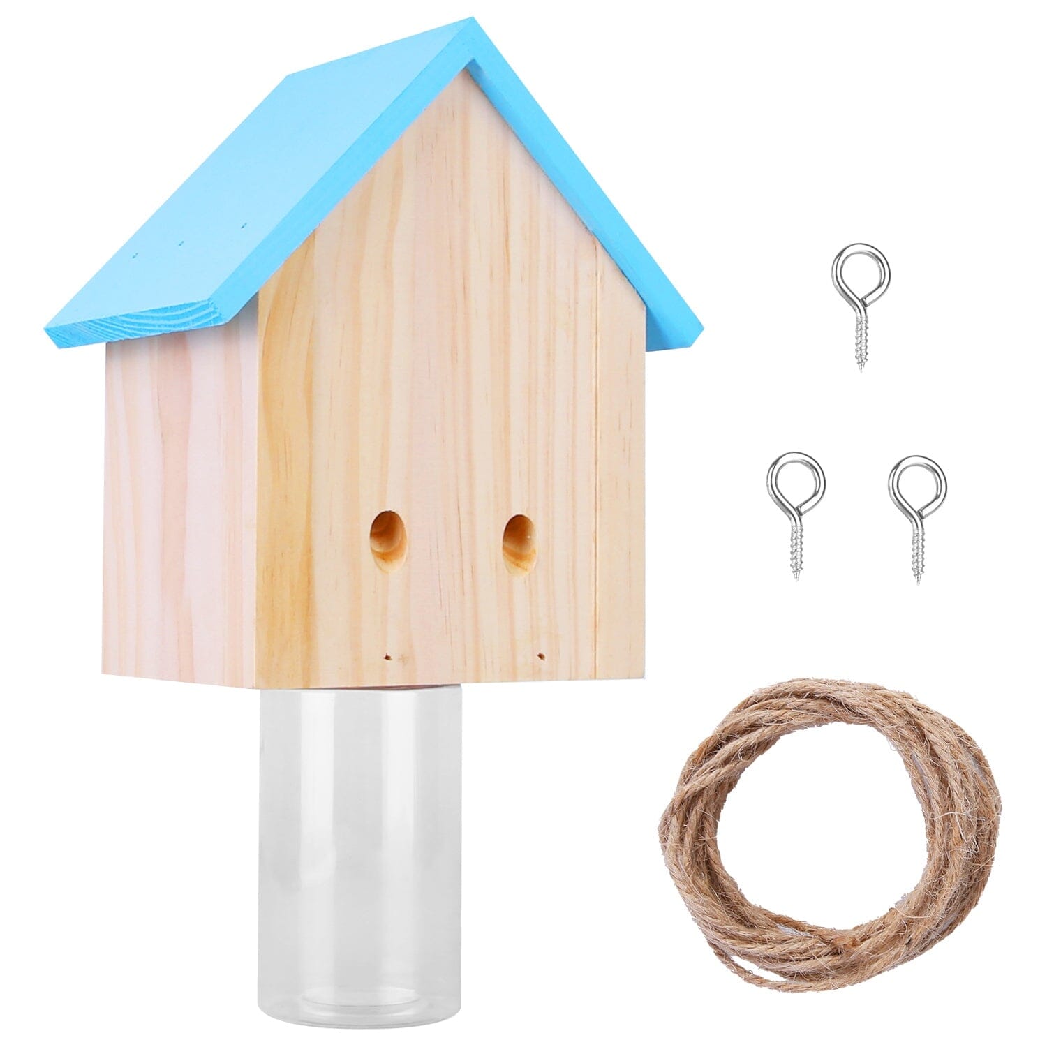 Wood Carpenter Bee Trap Outdoor Natural Pine Wood Pest Control - DailySale