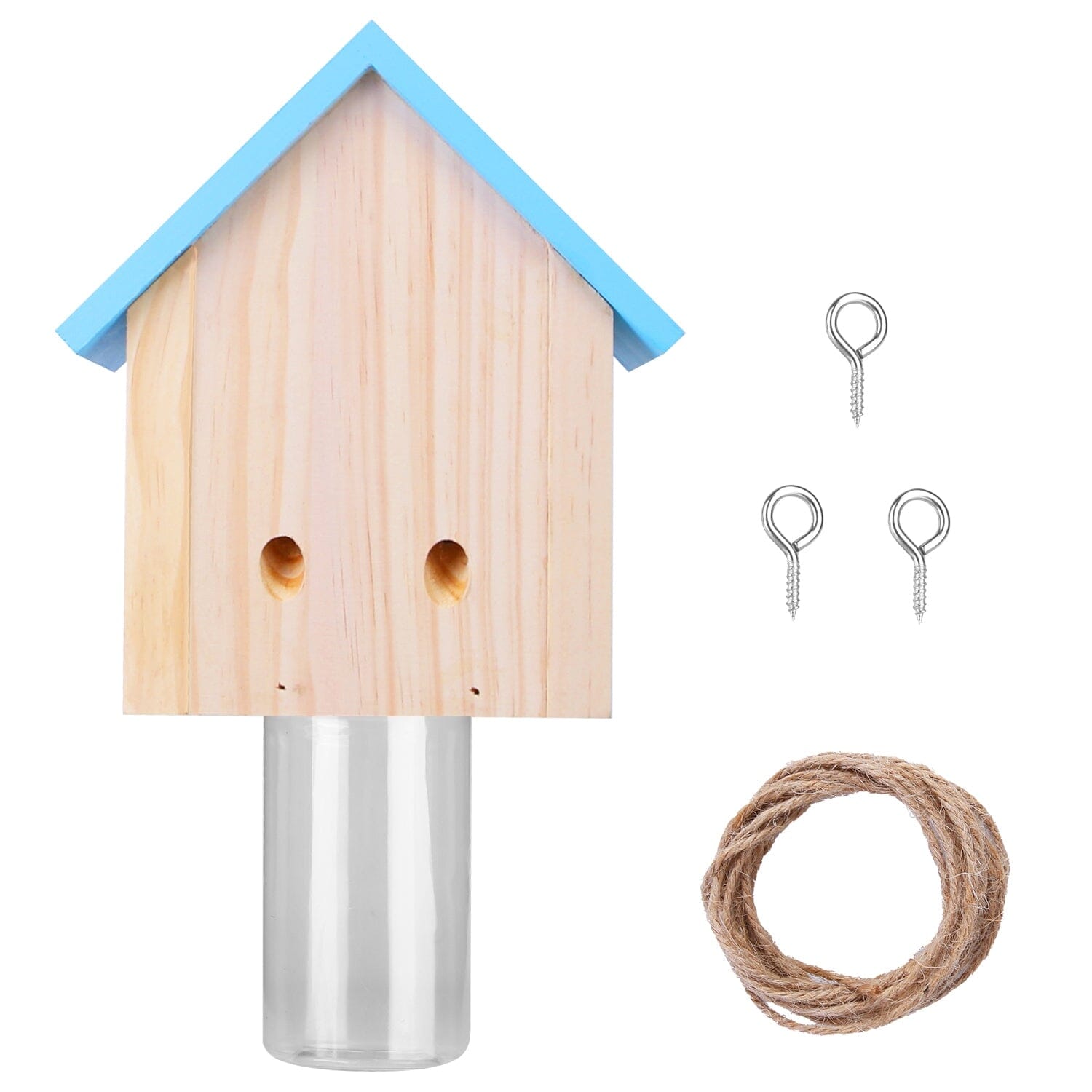 Wood Carpenter Bee Trap Outdoor Natural Pine Wood Pest Control - DailySale