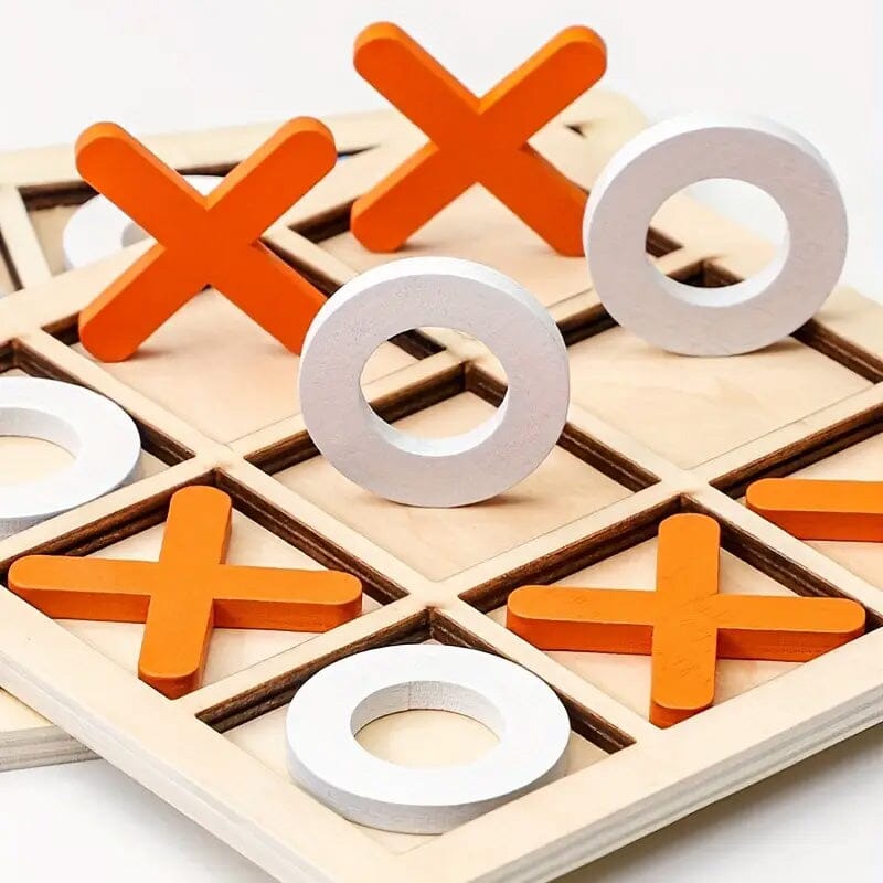 Wood Tic-Tac Toe XOXO Board Game Toys & Games - DailySale