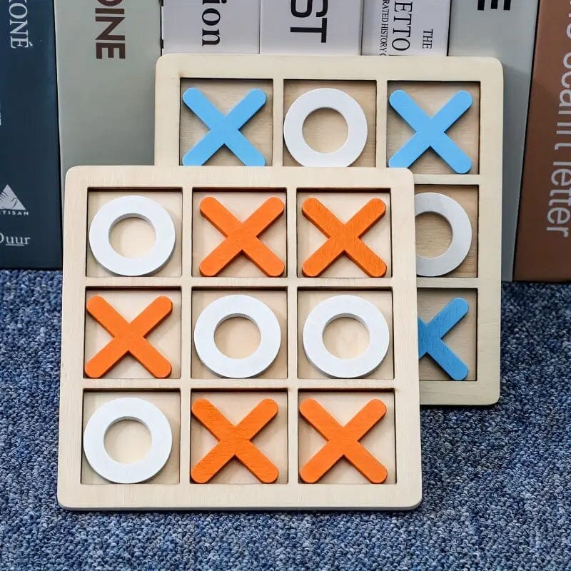 Wood Tic-Tac Toe XOXO Board Game Toys & Games - DailySale