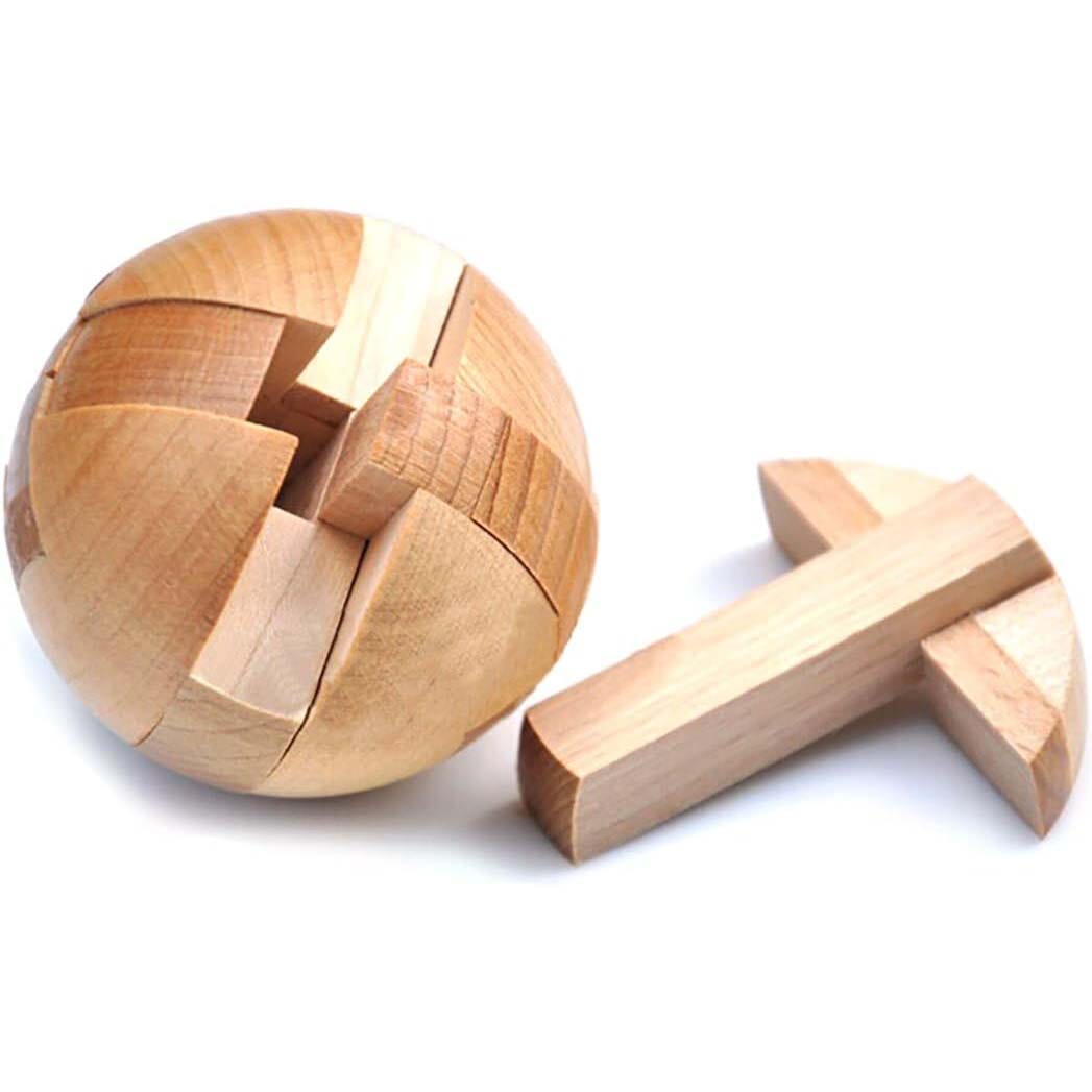 Wooden Puzzle Magic Ball Brain Teasers Toy Intelligence Game Toys & Games - DailySale