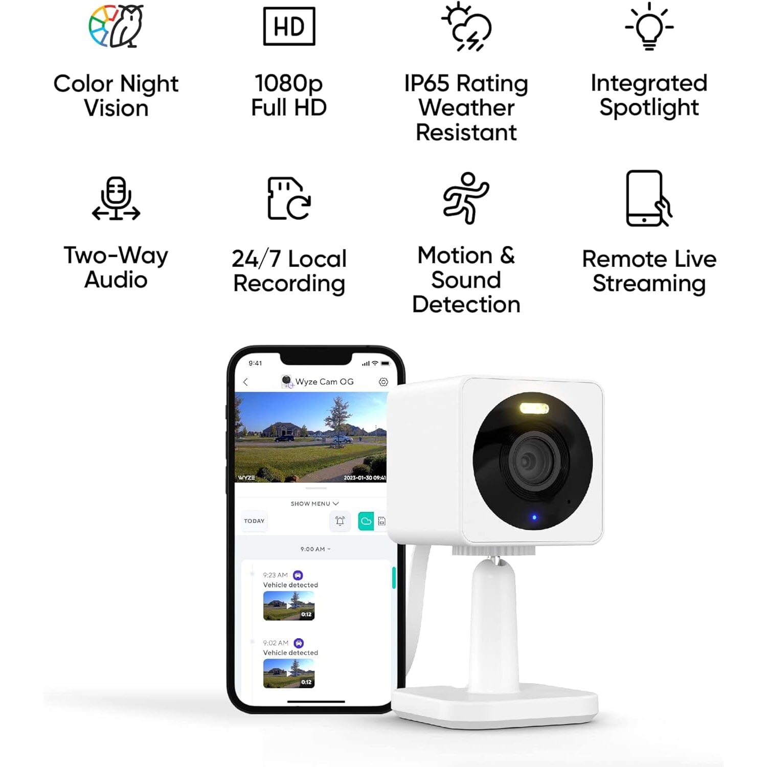 WYZE Cam OG 1080p HD Wi-Fi Security Camera Smart Home & Security - DailySale