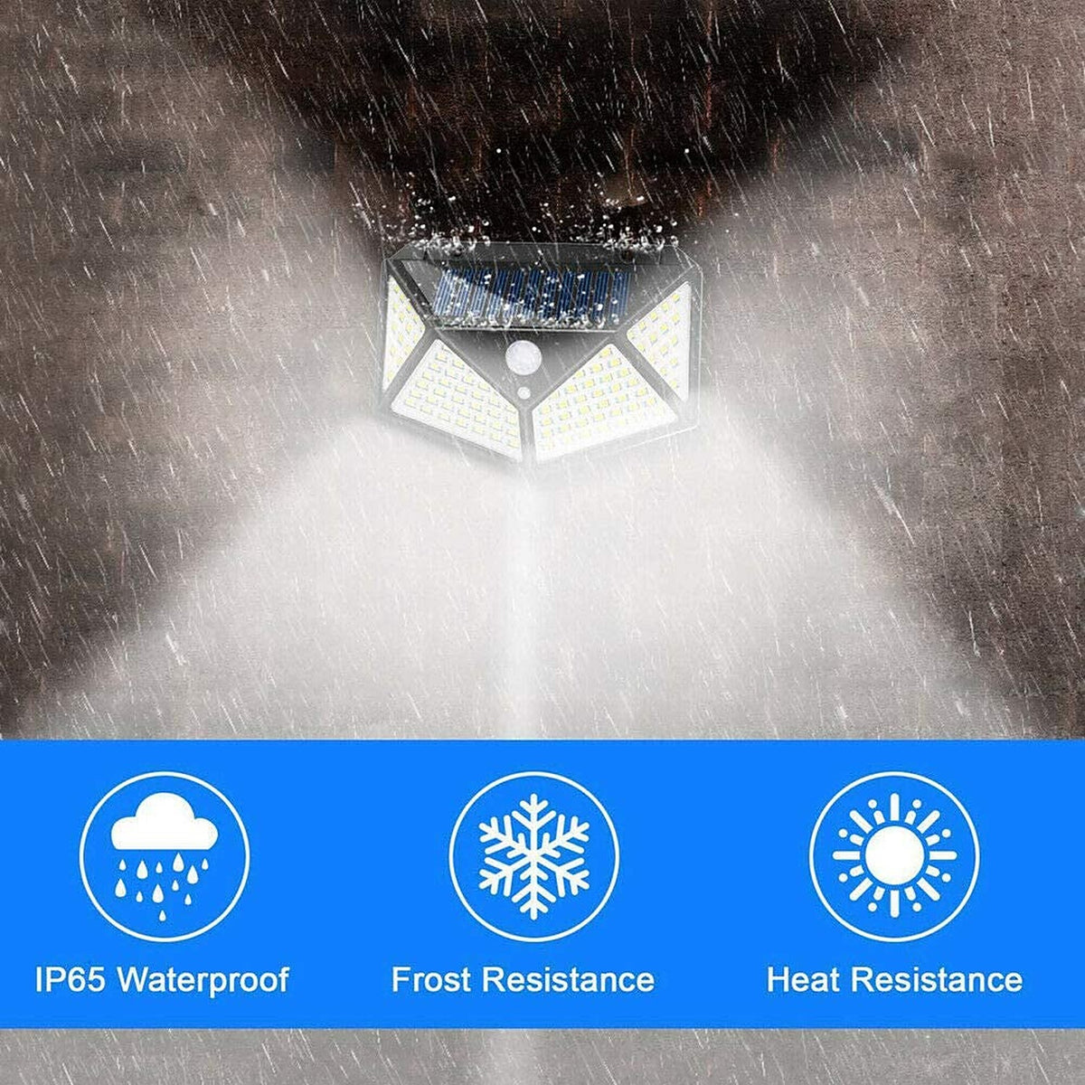 The light running in heavy rain with IP65, frost and heat resistance
