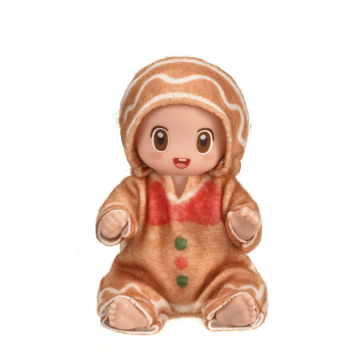 Set A: gingerbread doll with white icing trim