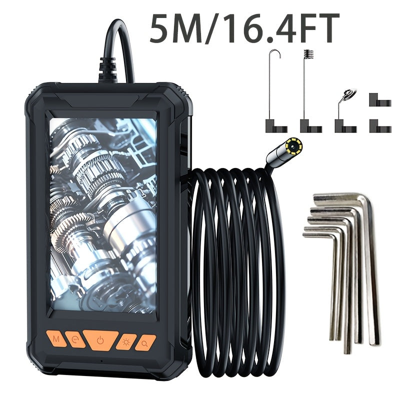 5 meter, 16.4 foot version with the hook, magnet, mirror and clip attachments and hex keys