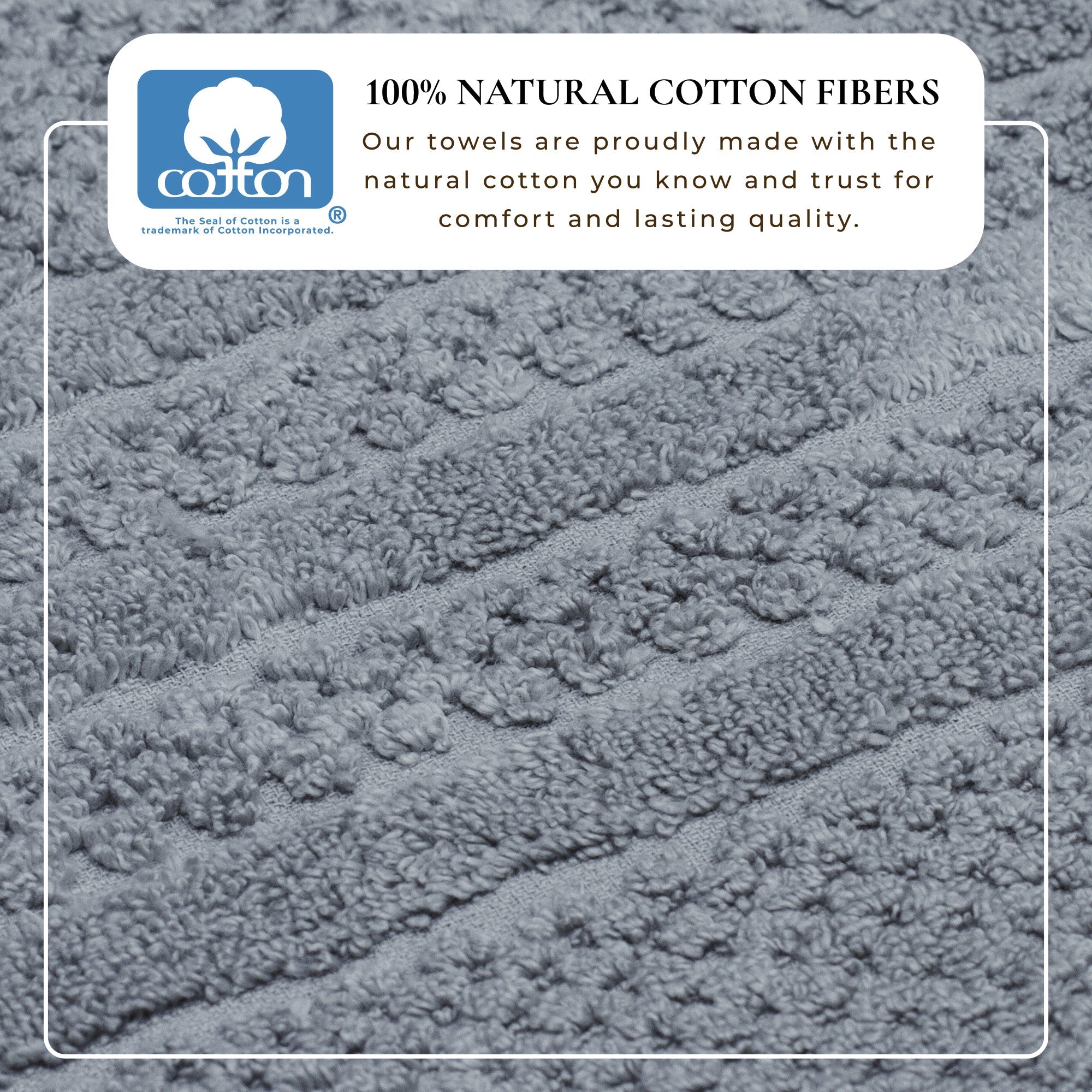 100% Cotton Checkered Jacquard Bath Towel Set - Giuliana Collection