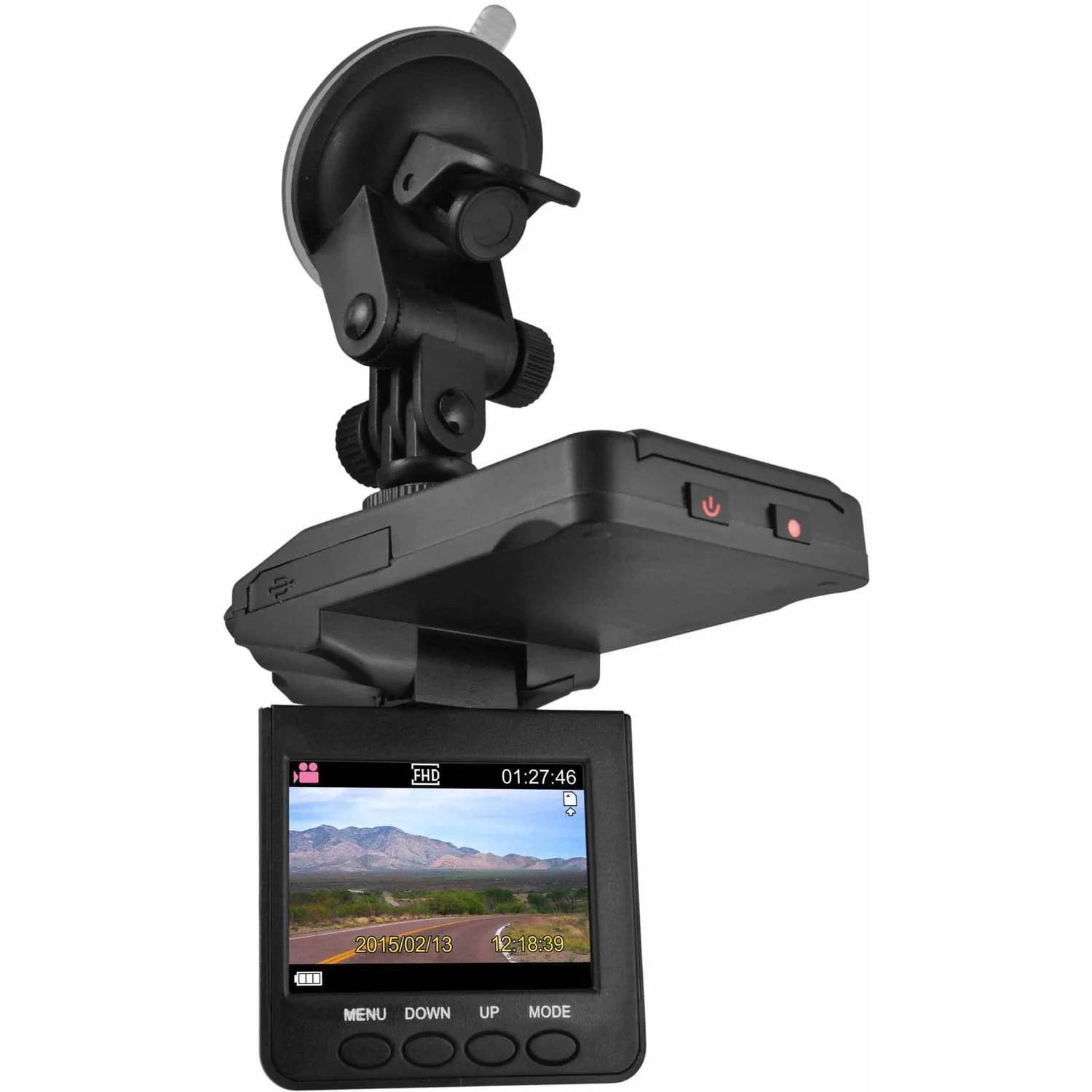 XO Vision 2.5" HD DashCam with Night Vision, Black Automotive - DailySale