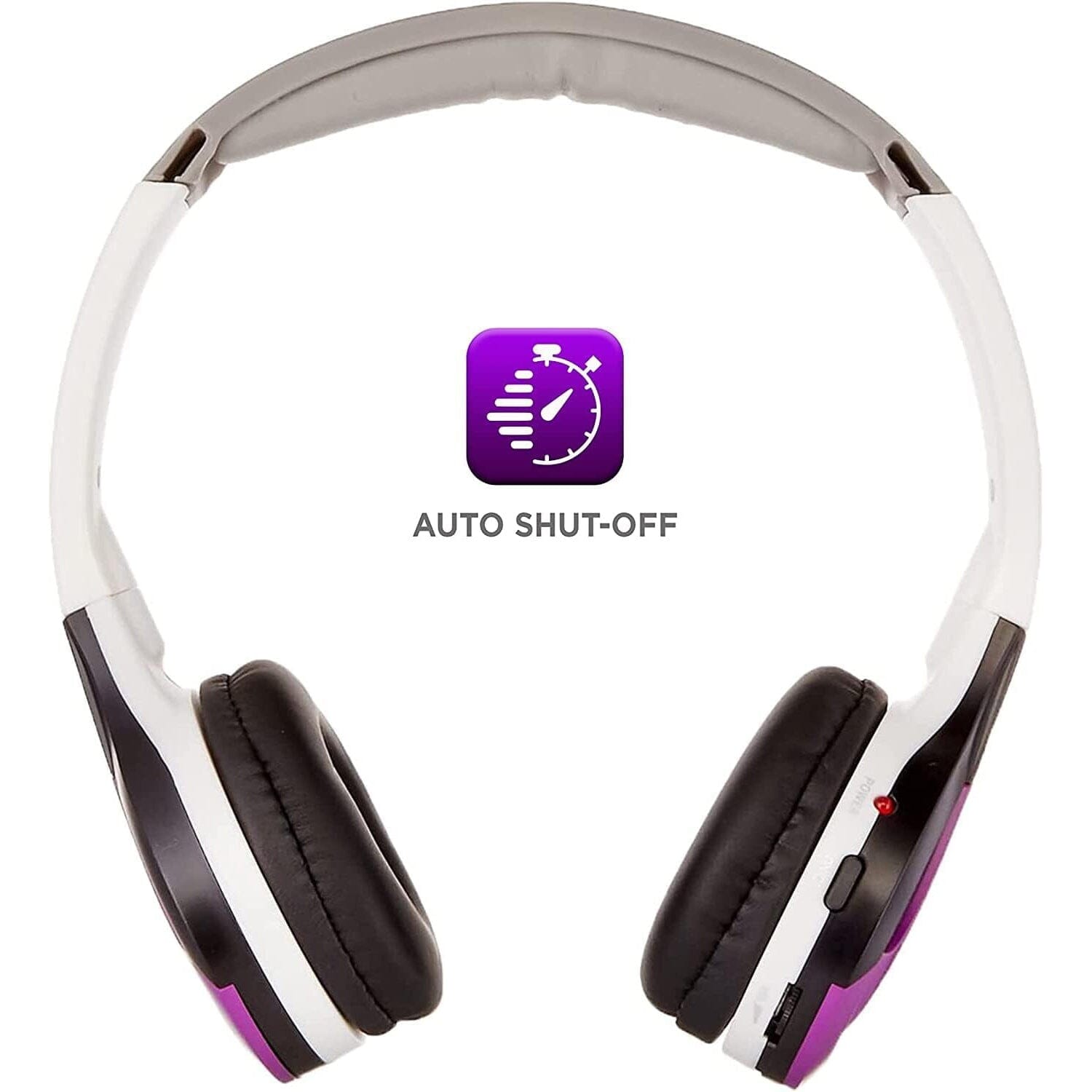 XO Vision IR630PR Universal IR Wireless Foldable Headphones - Bluetooth-Enabled Lightweight (Purple) Headphones - DailySale