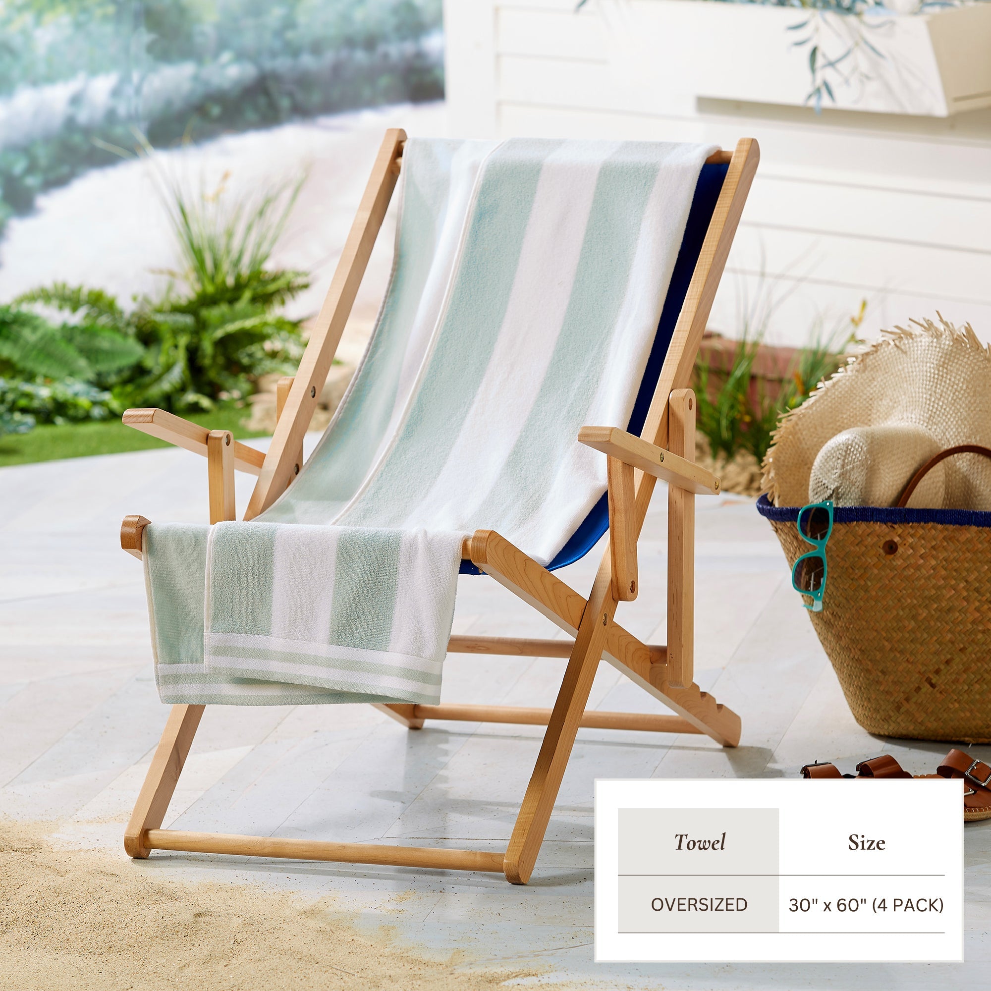 Striped Cabana Beach Towel - Edgartown Collection