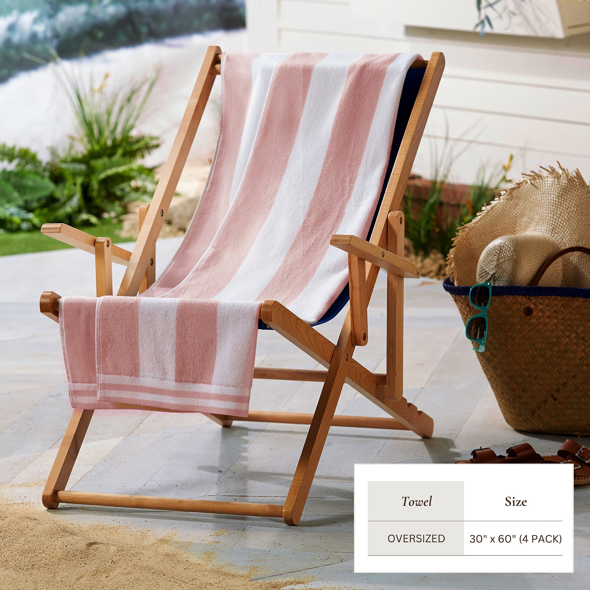 Striped Cabana Beach Towel - Edgartown Collection