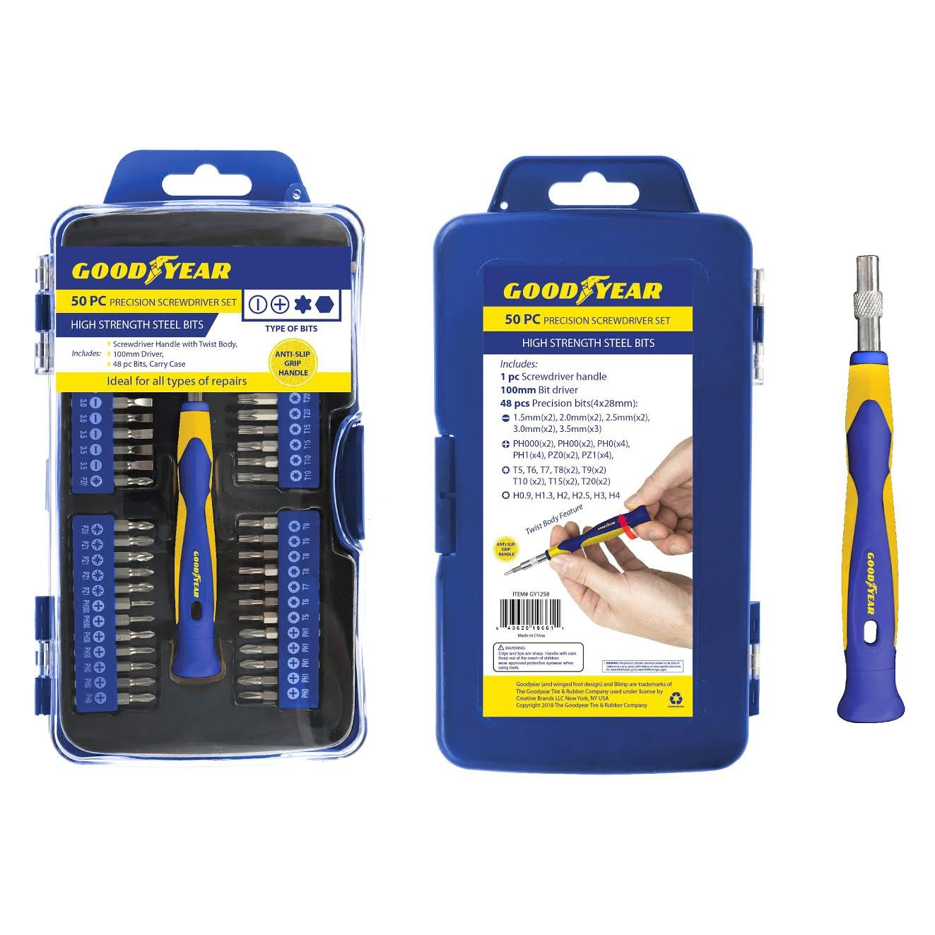 50-Piece Set: Goodyear Precision Screwdriver - DailySale, Inc