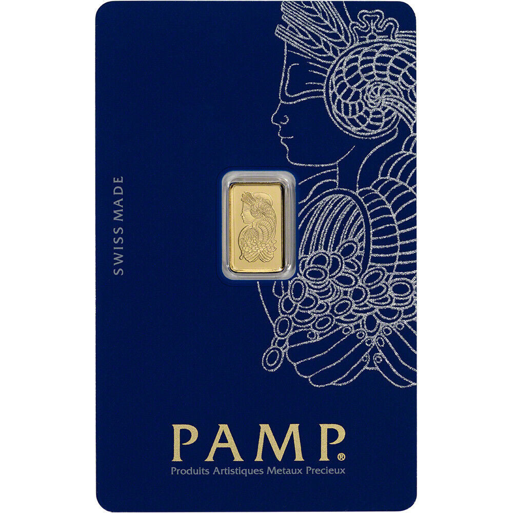 1 Gram Gold Bar PAMP Suisse Fortuna 999.9 Fine in Sealed Assay Everything Else - DailySale