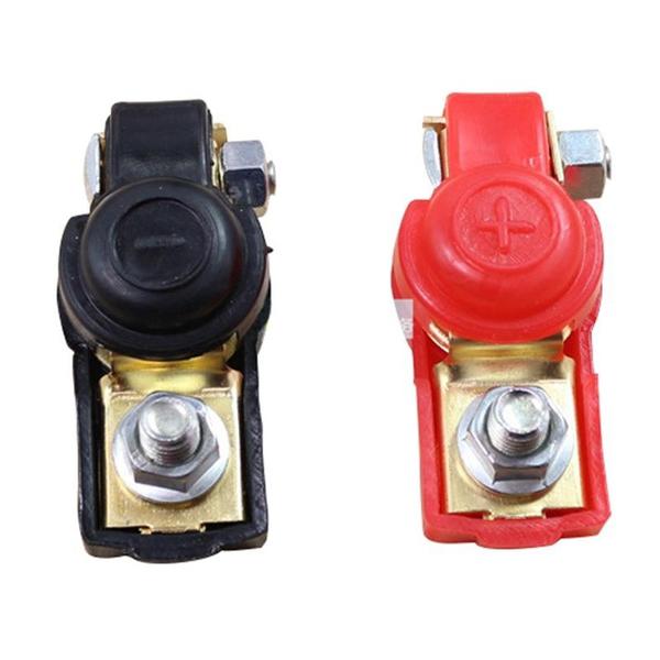 1-Pair: Adjustable Battery Terminal Clamp Clips Automotive - DailySale