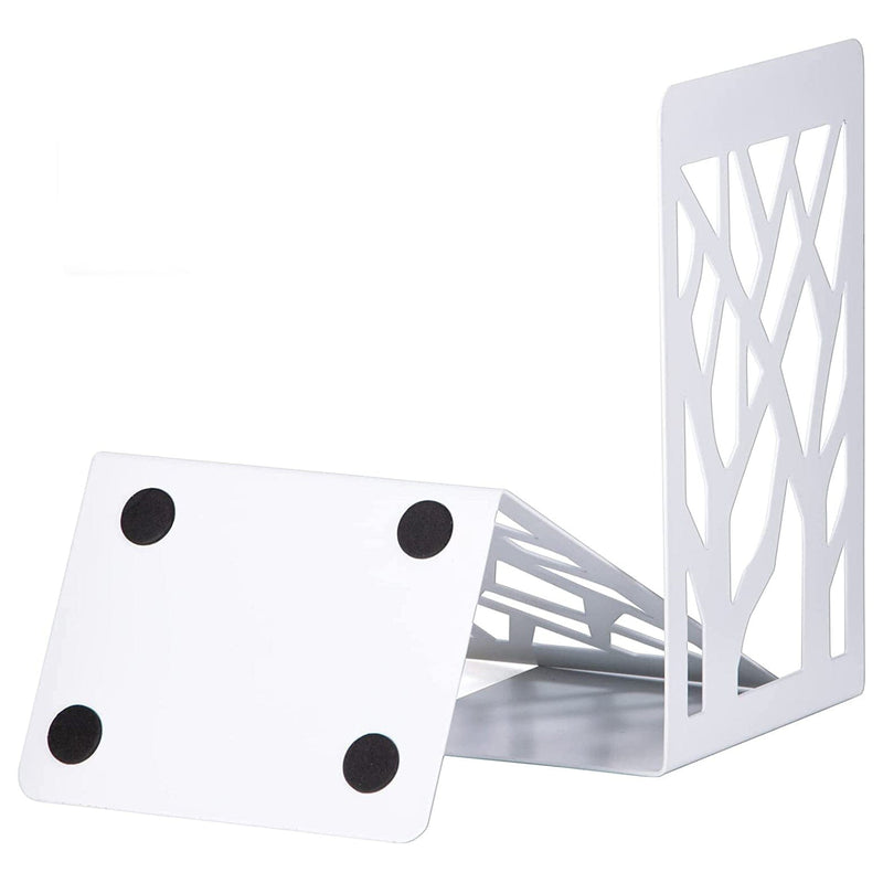 1-Pair: Book Ends for Shelves Everything Else White - DailySale