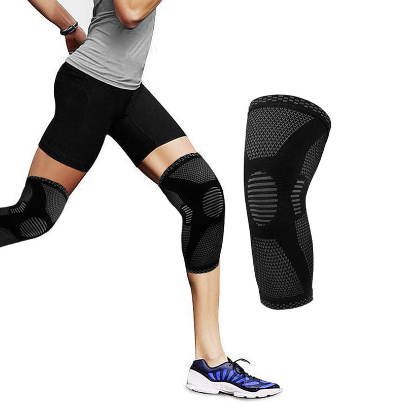 1-Pair: Support And Recover Knee Compression Sleeve Brace With Gel Grip