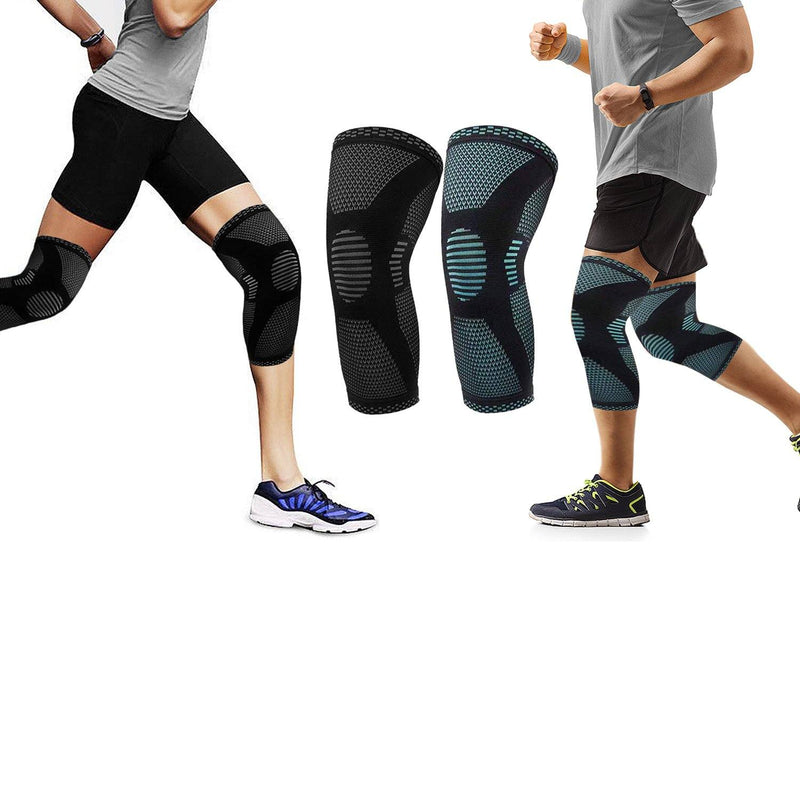 1-Pair: Support And Recover Knee Compression Sleeve Brace With Gel Grip Wellness - DailySale