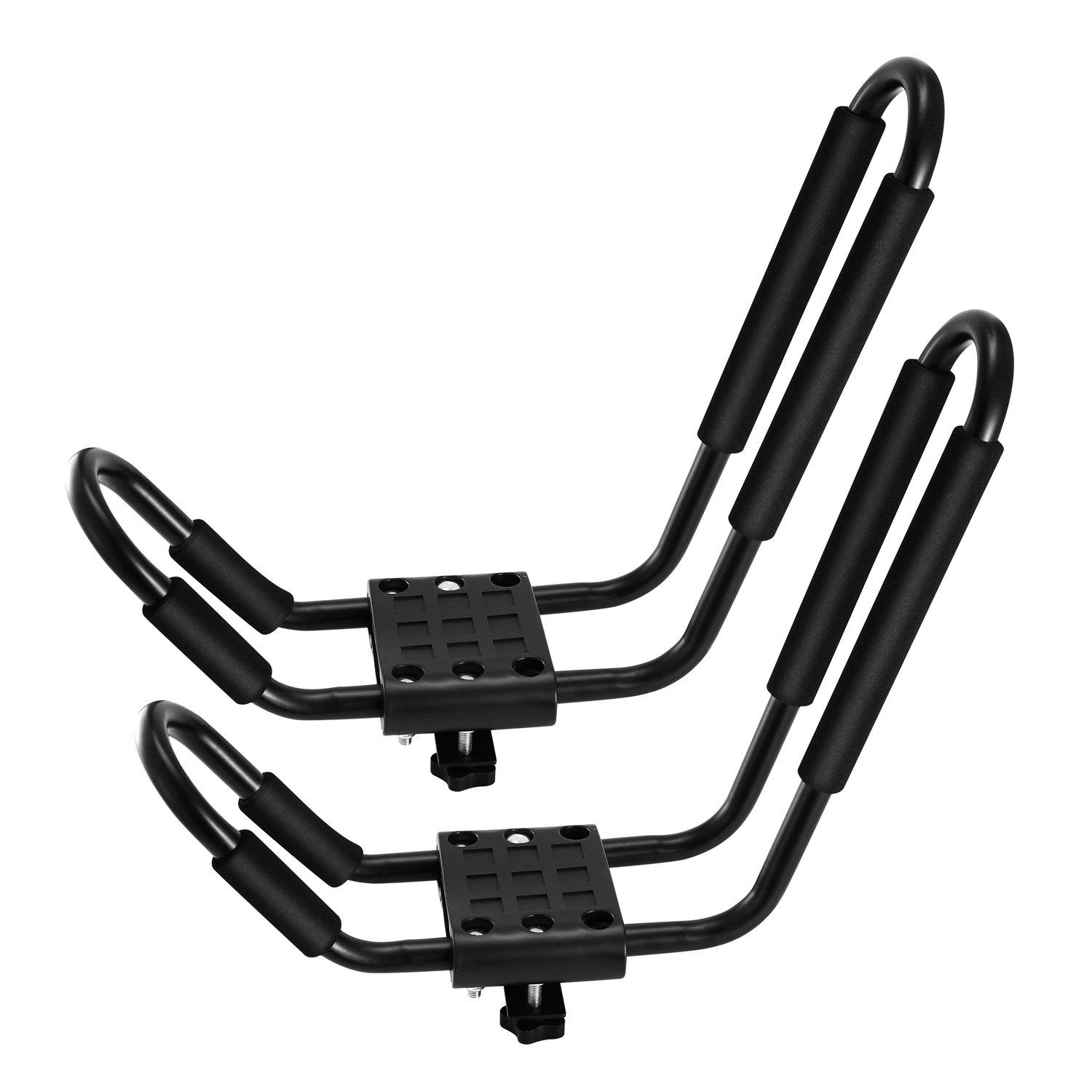 1-Pair: Universal J-Bar Kayak Carrier Automotive - DailySale