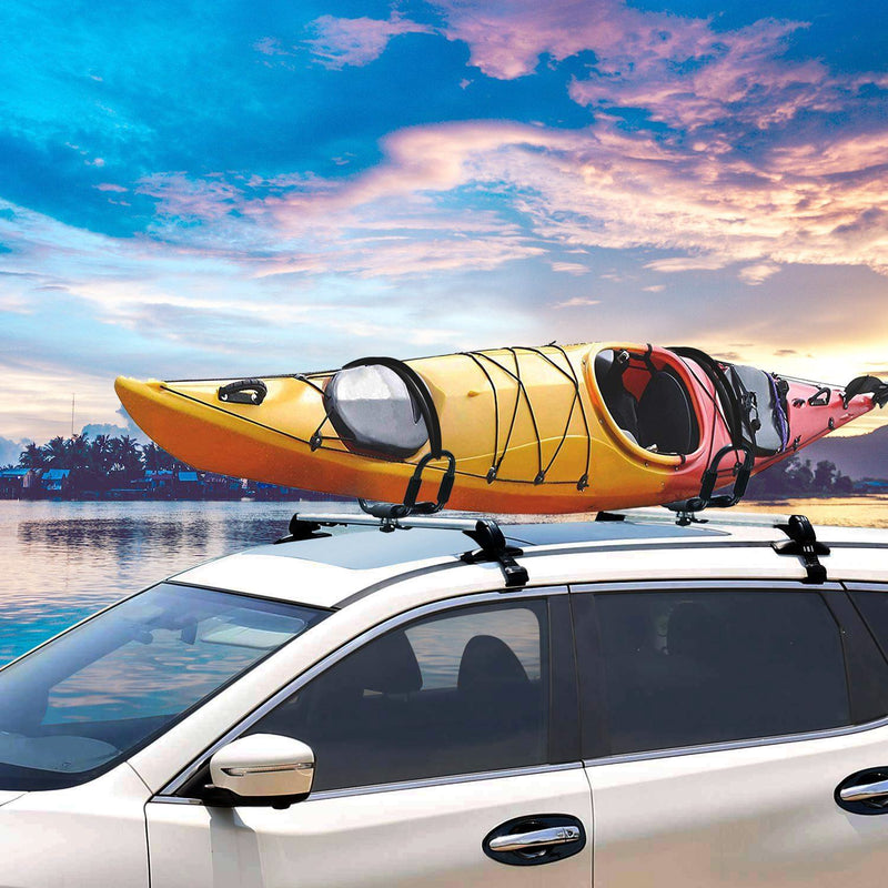 1-Pair: Universal J-Bar Kayak Carrier Automotive - DailySale