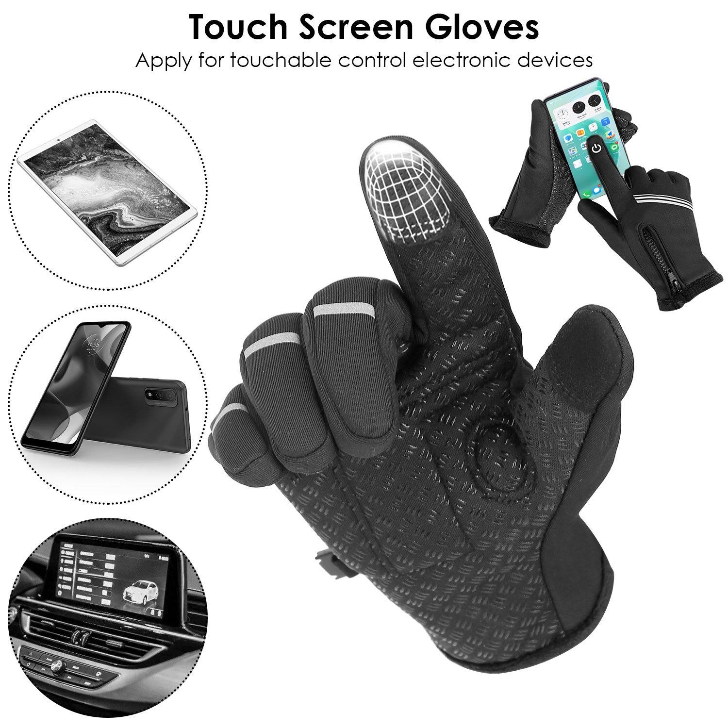 1-Pair: Winter Touchscreen Thermal Gloves Sports & Outdoors - DailySale