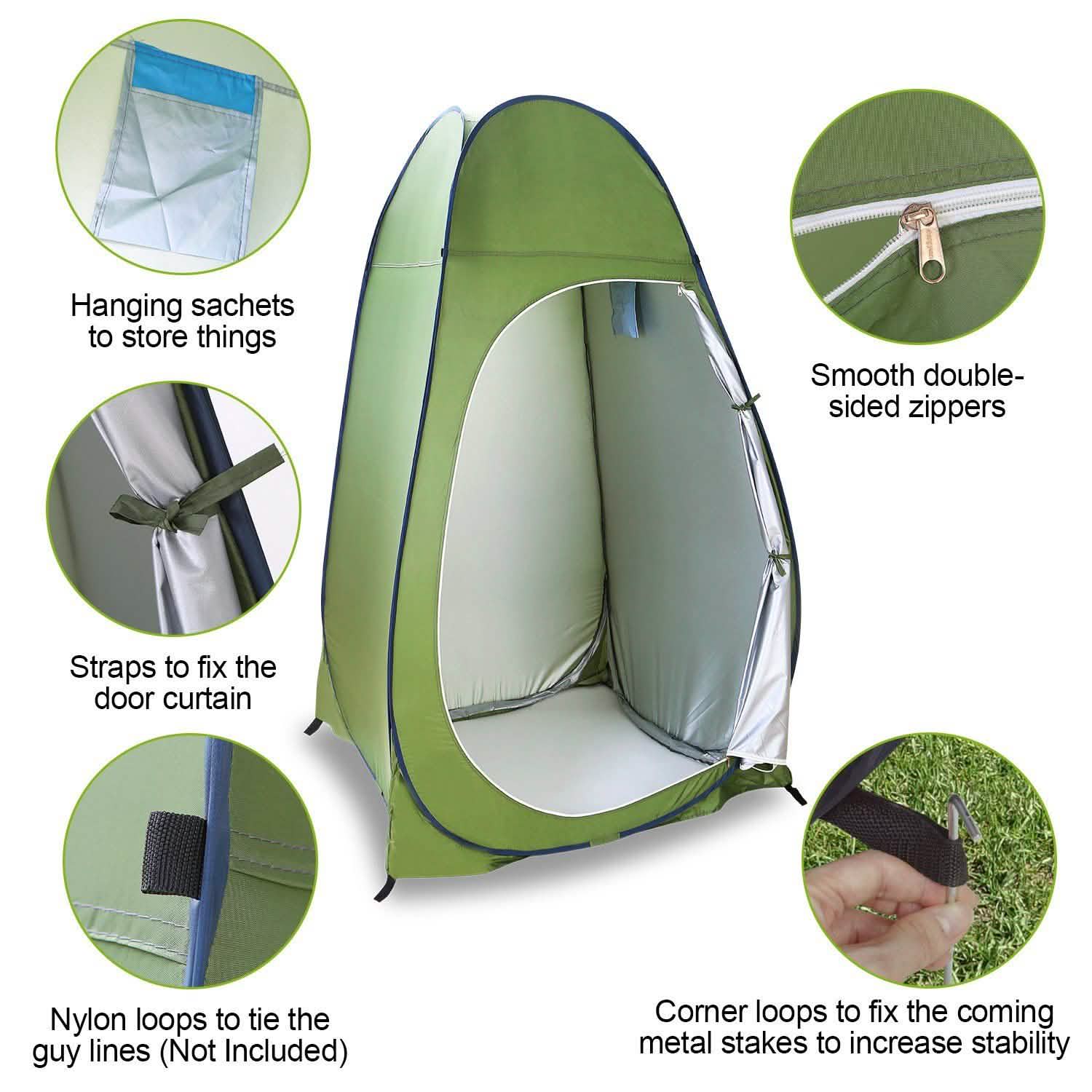 1 Person Outdoor Pop Up Toilet Tent Sports & Outdoors - DailySale