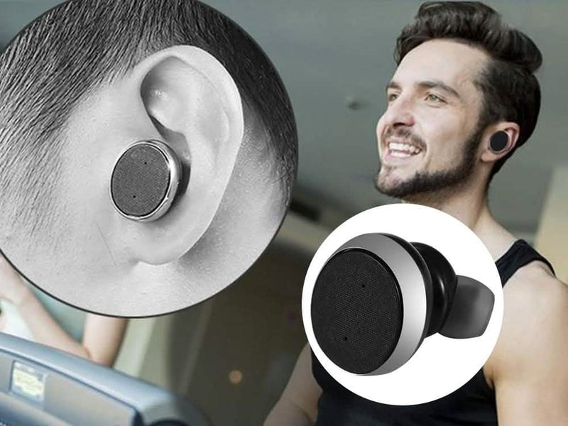 1-Unit: Mini Invisible Wireless Bluetooth 10.0 Stereo In-Ear Headset Earphone Phones & Accessories - DailySale