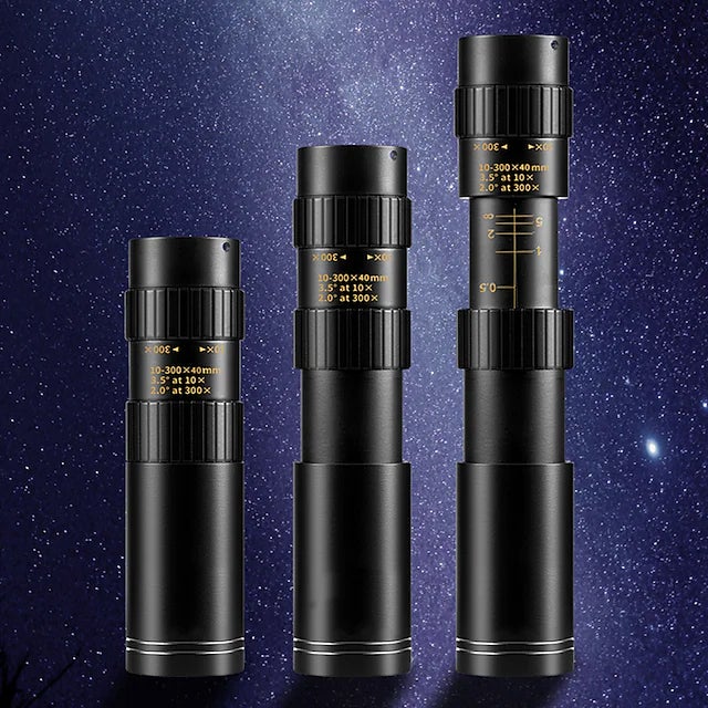 10-300X40 Monocular Telescope Long Range Mini with Zoom Magnification Sports & Outdoors - DailySale