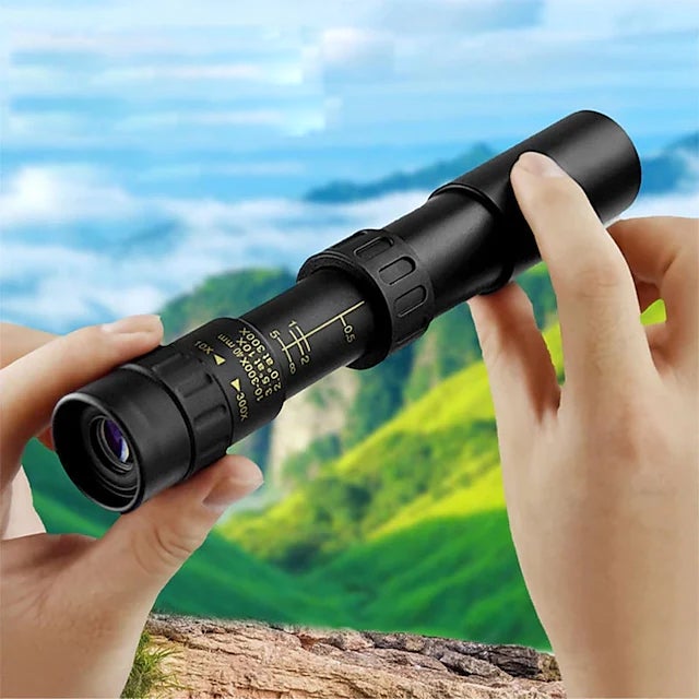 10-300X40 Monocular Telescope Long Range Mini with Zoom Magnification Sports & Outdoors - DailySale