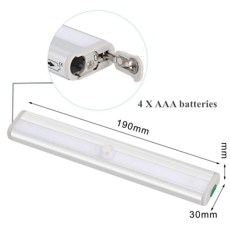 10 Led Motion Sensor Stick On Light Bars Indoor Lighting - DailySale