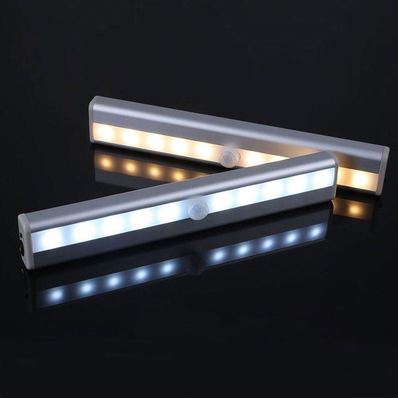 10 Led Motion Sensor Stick On Light Bars Indoor Lighting - DailySale